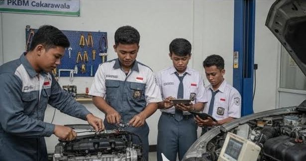 Ilustrasi kelas skill otomotif